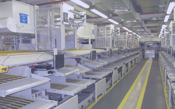 Material handling and product assembly automated line