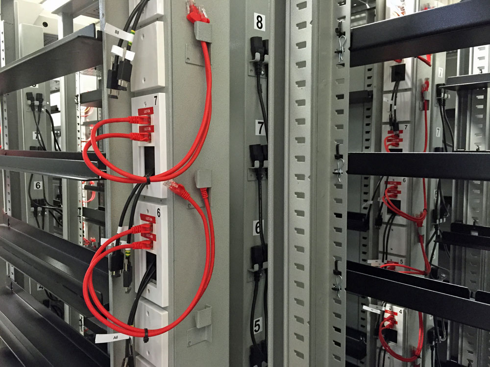 Racks and Cabling as part of an Installation by NGS Industrial