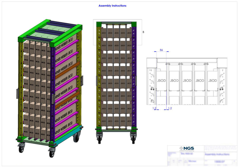 Server Cart Design with JBOD